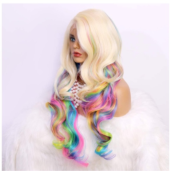 24” Rainbow Lace Front Wigs - Picture 6 of 7